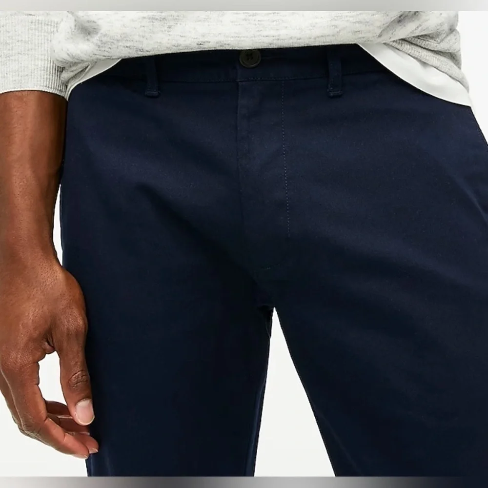 J Crew Factory Slim Flex Chino Pant 36 x 32 Navy Blue
